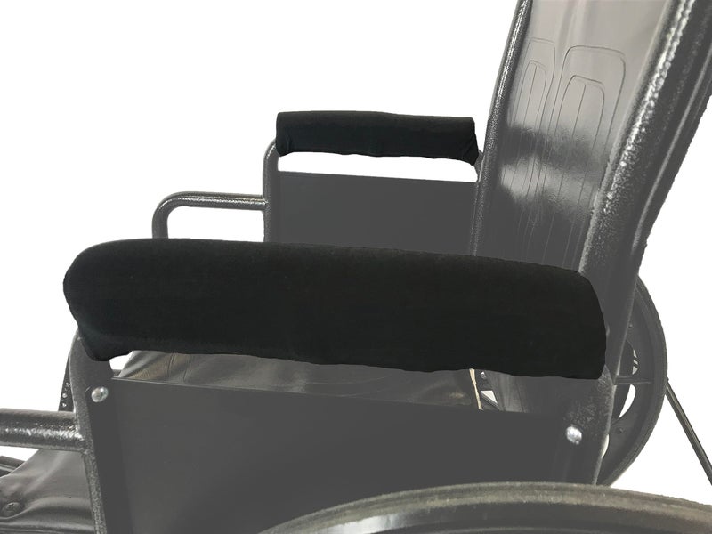 Crutcheze Wheelchair Armrest Covers â€“ Soft Padded Cushions for Comfort & Support â€“ Washable, Moisture-Wicking Fabric â€“ Easy to Install â€“ Fits Standard Wheelchairs â€“ Designed in USA - Image 1